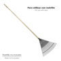 WOLFPACK LINEA PROFESIONAL Manche en bois conique 1500x28 mm pour râteau plastique