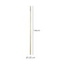 WOLFPACK LINEA PROFESIONAL Manche en bois conique 1500x28 mm pour râteau plastique