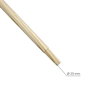 WOLFPACK LINEA PROFESIONAL Manche en bois conique 1500x28 mm pour râteau plastique