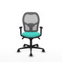 Chaise de Bureau Piqueras y Crespo 1D036N0 Turquoise
