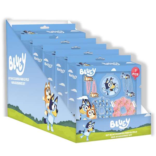 Cerdá Set de beauté accessoires 7 pièces univers Bluey, jouet pour enfants dès 36 mois - multicolore