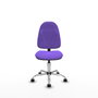 PIQUERAS Y CRESPO Chaise de bureau Algarra, tissu lilas, base chromée