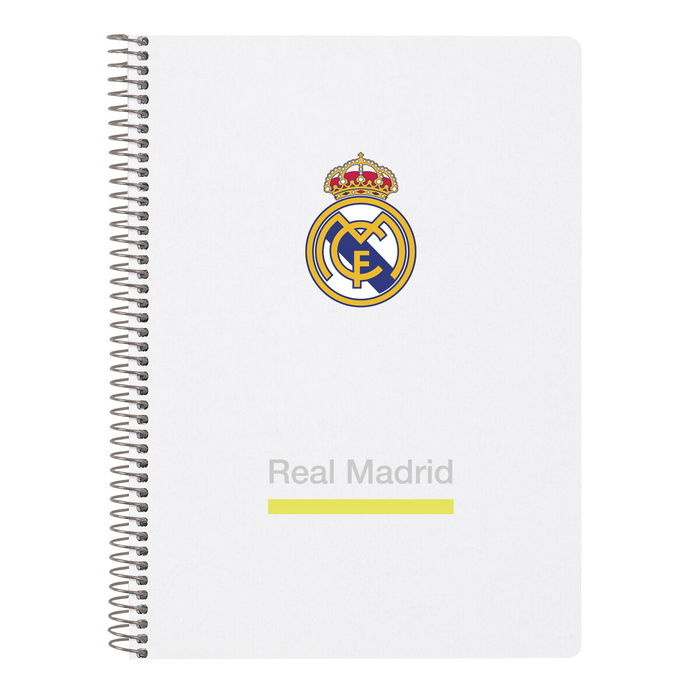 Carnet Real Madrid C.F. Blanc A5 80 Volets