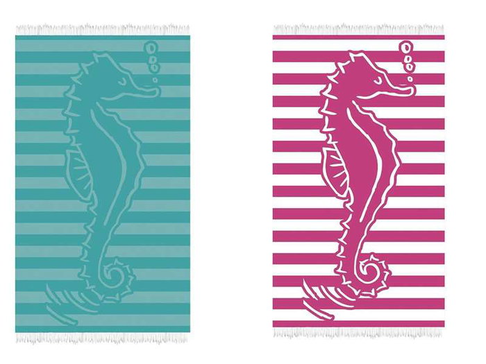 Secaneta Toalla de baño Jacquard terciopelo Reidi 100x170 cm - Modèles assortis - Serviette de bain velours Jacquard