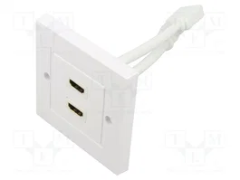 GOOBAY Prise murale HDMI 4 ports, blanc