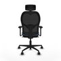 Piqueras y Crespo Chaise de Bureau avec Appui-tête 3D036N2 Bleu ciel