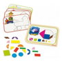 Goula Coffret de Formes Magnétiques 12 Activités 24 Pièces en Bois
