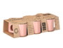VESSIA Lot de 6 tasses à café rose 100 ml porcelaine 28,8x7x12,8 cm (Set de 12)