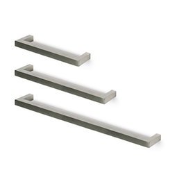 HERRAJES ALK Tirador KUBE en acier inoxydable, Inox mat, 160 mm