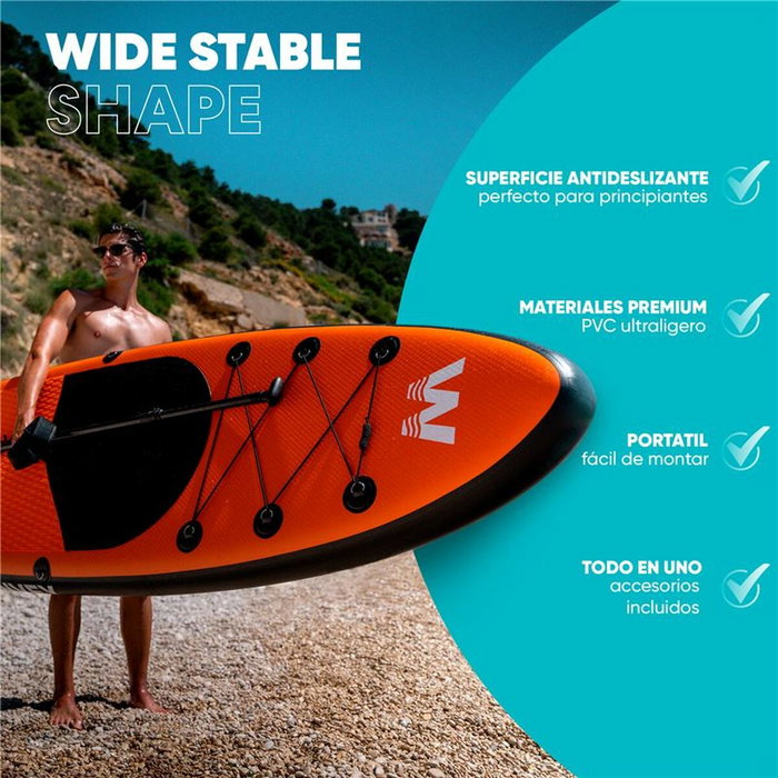 Planche de Paddle Surf Gonflable avec Accessoires Winvey SUP-O Orange Planche de Paddle Surf Gonflable avec Accessoires Winvey SUP-O Orange