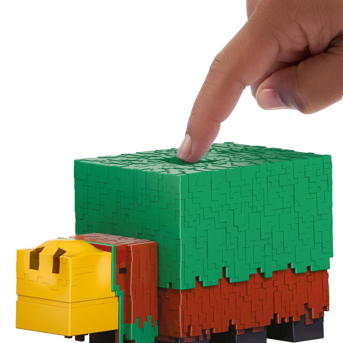 Mattel - Figurine d'action Sniffer Minecraft HXM85 avec sons - Figurine articulée de 8,3 cm (3,25 pouces) - Jeu de construction - Licence officielle - À partir de 6 ans