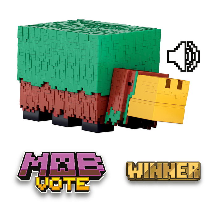 Mattel - Figurine d'action Sniffer Minecraft HXM85 avec sons - Figurine articulée de 8,3 cm (3,25 pouces) - Jeu de construction - Licence officielle - À partir de 6 ans