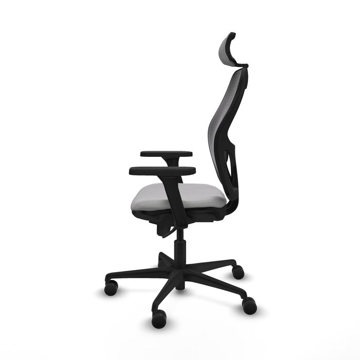 Piqueras y Crespo Chaise de Bureau avec Appui-tête Jorquera 3D036N2 Gris clair