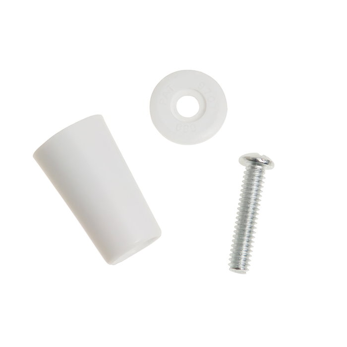 WOLFPACK LINEA PROFESIONAL Butée volet avec vis 40 mm - Blanche WOLFPACK LINEA PROFESIONAL Butée volet avec vis 40 mm - Blanche
