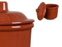 LA DEHESA Petit bocal rond en terre cuite 450 ml couleur miel