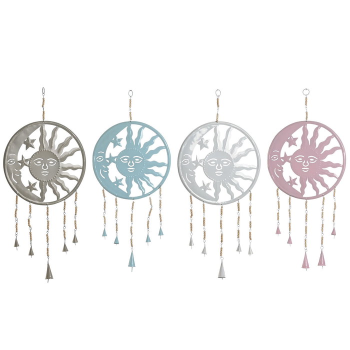 Home ESPRIT Décoration Suspendue Lune et Soleil Bleu Blanc Gris Rose Fer (4 Unités) Home ESPRIT Décoration Suspendue Lune et Soleil Bleu Blanc Gris Rose Fer (4 Unités)