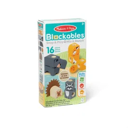 Melissa & Doug Blockables Les Animaux de la Forêt - 16 Pièces en Bois FSC