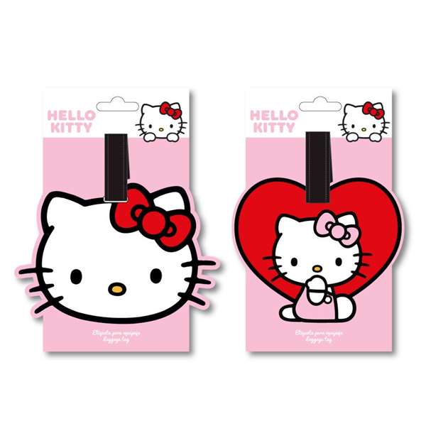 Cerda - Etiquette de voyage Hello Kitty T.Unica pour enfant - Coloration rouge - 3 ans et plus