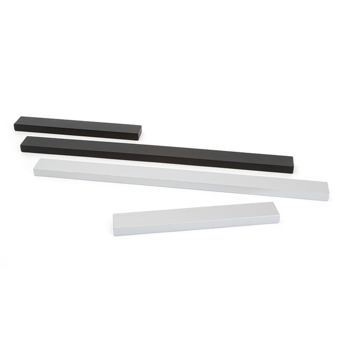 Herrajes ALK Tirador en Zamak Modèle Tovik Finition Gris RAL, Longueur 137 mm