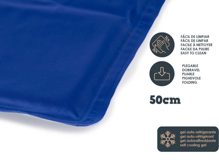 Mascow Tapis Rafraîchissant pour Animaux 39.5 x 50 cm Bleu (Set de 12)