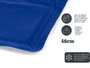 Mascow Tapis Rafraîchissant pour Animaux 39.5 x 50 cm Bleu (Set de 12)