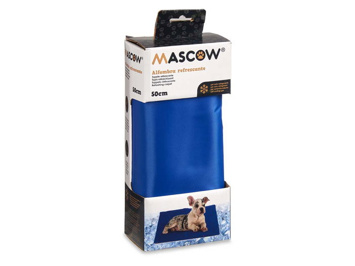 Mascow Tapis Rafraîchissant pour Animaux 39.5 x 50 cm Bleu (Set de 12)