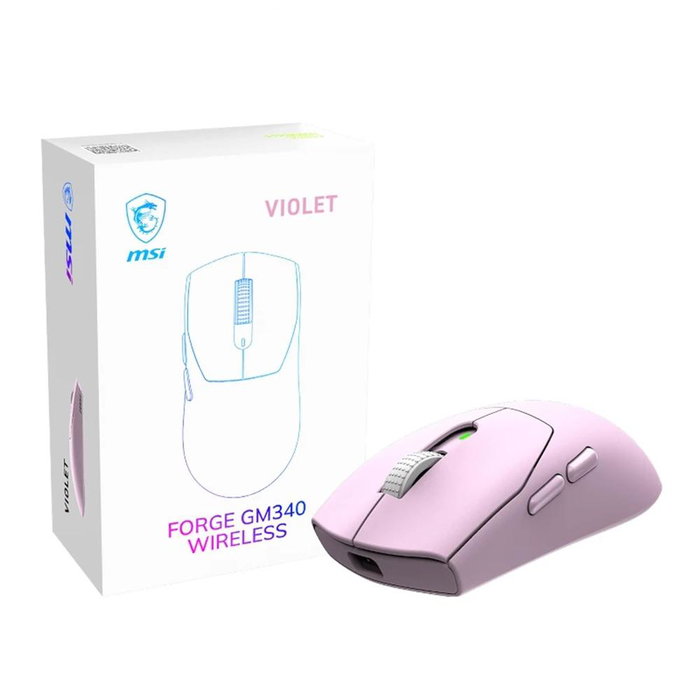 MSI FORGE GM340W VIOLET Souris Gaming Sans Fil