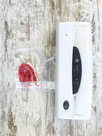 Magic Vac Genius - Machine à emballer sous vide domestique - Conservation des aliments, utilisation intuitive - MAGIC VAC®