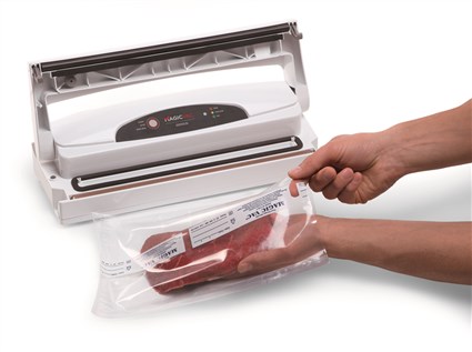 Magic Vac Genius - Machine à emballer sous vide domestique - Conservation des aliments, utilisation intuitive - MAGIC VAC®
