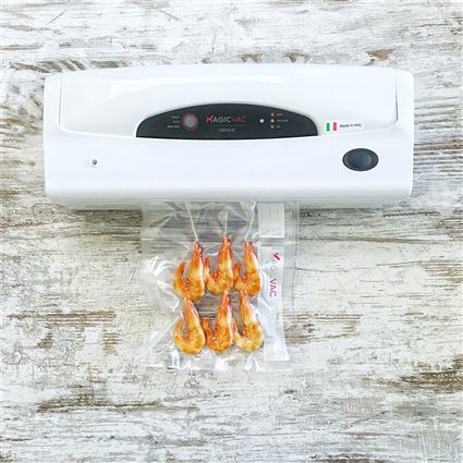Magic Vac Genius - Machine à emballer sous vide domestique - Conservation des aliments, utilisation intuitive - MAGIC VAC®