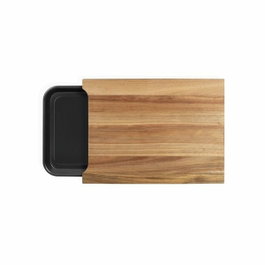 Livoo Planche à découper MES155 en bois d'acacia FSC avec bac amovible