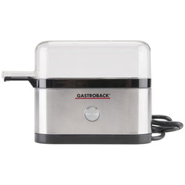 Gastroback 42800 Design Egg Boiler, Silver / Black