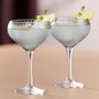 Day Lot de 4 verres à cocktail 250 ml avec texture à rayures