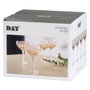 Day Lot de 4 verres à cocktail 250 ml avec texture à rayures