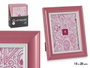 Giftdecor Porte-photos 15x20 cm Rose, Plastique et Verre, 21x2x26 cm (Set de 24)