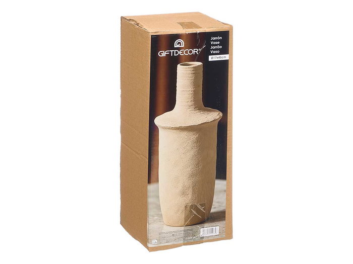 GIFTDECOR Jarrón Sahara Boca Estrecha Tierra Grd