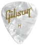 Gibson Pack de 12 médiators blanc nacré - Heavy Gibson