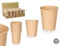 Kinvara Set de 12 Verres Kraft 240 ml Marron Naturel Format 7,5 x 7,5 x 14,5 cm (Set de 48)