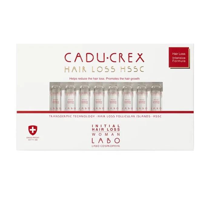 Labo Cadu-Crex Advanced Stage Sérum anti-chute de cheveux pour femmes, 40 ampoules de 3,5 ml