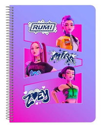 Safta Carnet K-Pop Demon Hunters à couverture rigide 15,5 x 22 cm