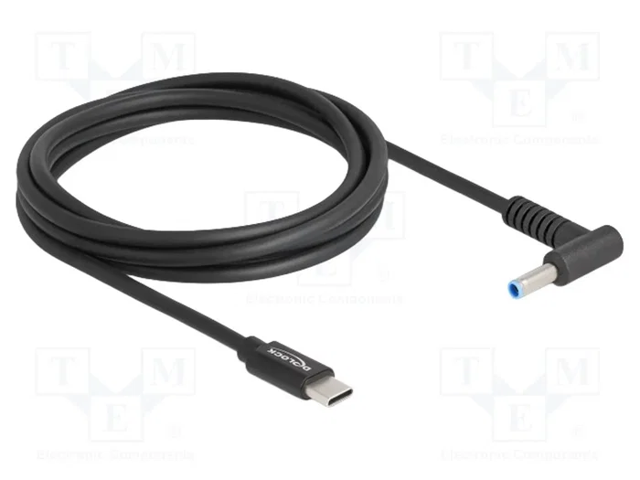 DELOCK Câble d'alimentation USB C vers DC 4,5/3,0 mm pour HP DELOCK Câble d'alimentation USB C vers DC 4,5/3,0 mm pour HP