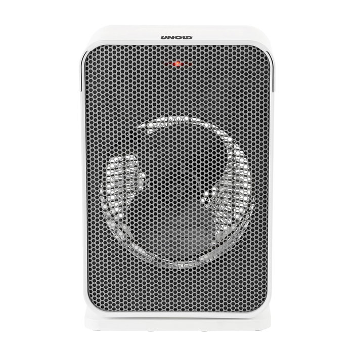 Unold 86450 Radiateur Soufflant IP21 Blanc/Gris
