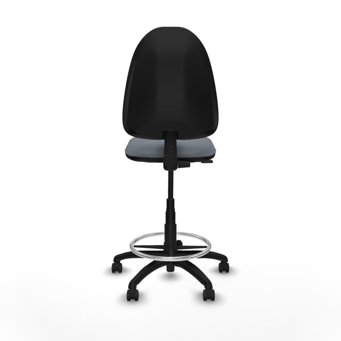 PIQUERAS Y CRESPO Tabouret de Bureau Gris avec Structure Polyamide Noire