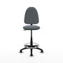 PIQUERAS Y CRESPO Tabouret de Bureau Gris avec Structure Polyamide Noire