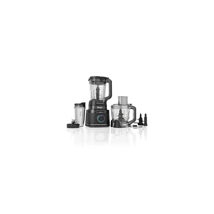 Ninja TB401EU Blender 3-en-1 Detect Power - Blender haute performance avec technologie de détection intelligente - Robot cuiseur - 1200W - Carafe 2L et bol 700ml - Noir
