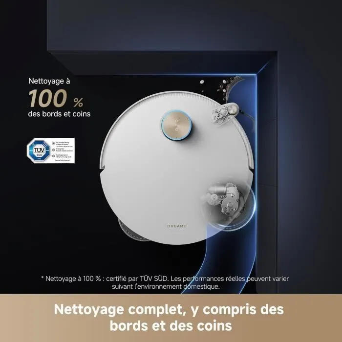 Dreame L50 Pro Ultra Robot aspirateur laveur avec vidage automatique et nettoyage auto des serpillères - Aspiration 19 500 Pa