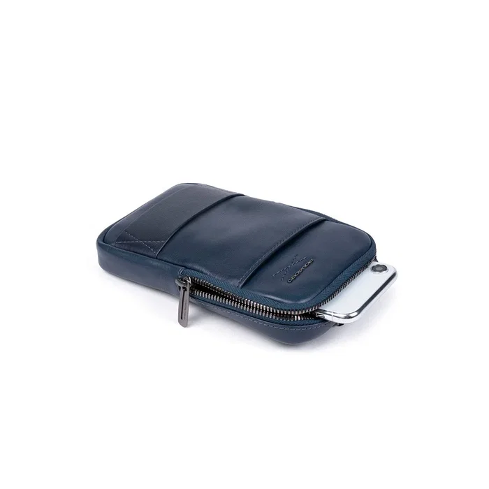 Piquadro Sac bandoulière en cuir Bleu Piquadro Sac bandoulière en cuir Bleu