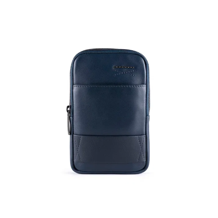 Piquadro Sac bandoulière en cuir Bleu Piquadro Sac bandoulière en cuir Bleu