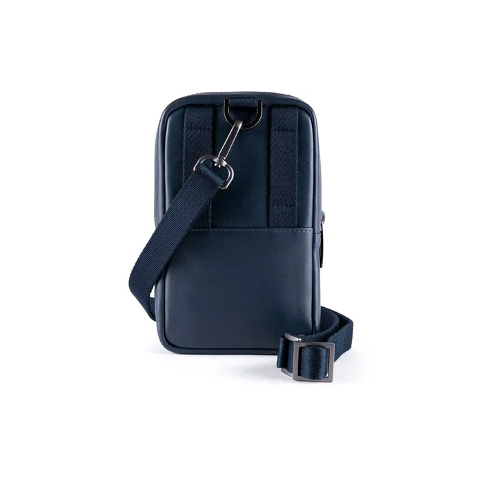 Piquadro Sac bandoulière en cuir Bleu Piquadro Sac bandoulière en cuir Bleu
