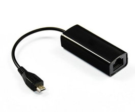MicroConnect Adaptateur Micro USB vers RJ-45, Noir